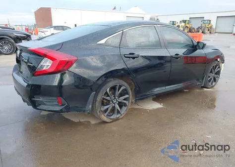 2019 Honda Civic Sport z USA, uszkodzony, nr VIN 19XFC2F89KE015312